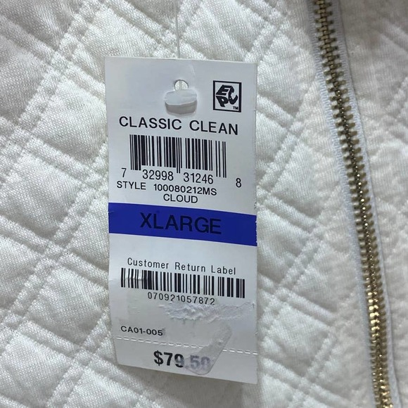 Charter Club Women's Cloud Knit Long Sleeve Textured Bomber Jacket SZ XL - Picture 7 of 7